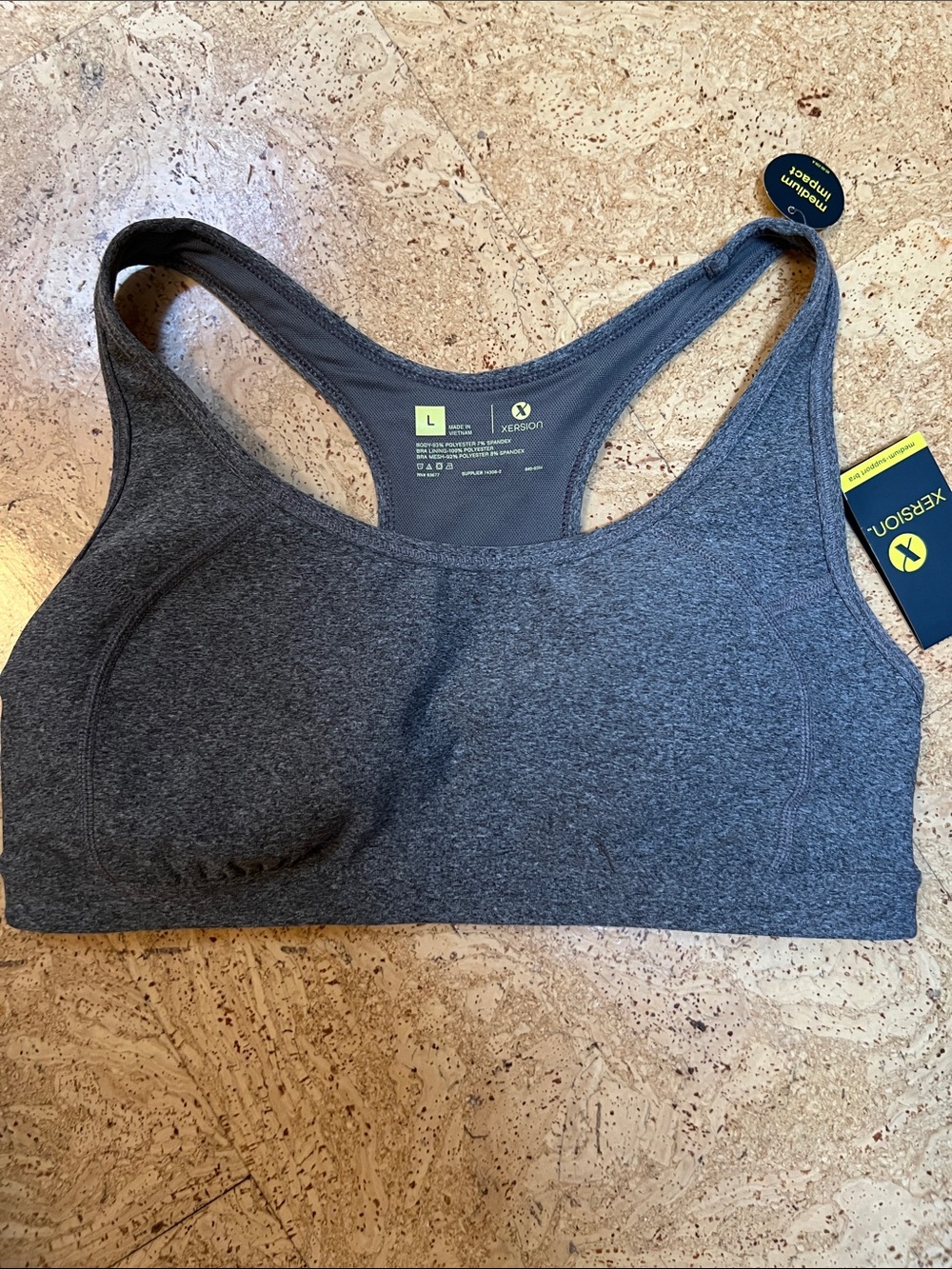 NWT XERSION  medium support sports bra size Large